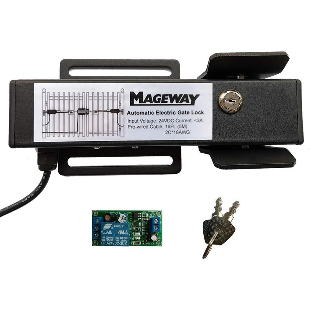 Mageway &#194;&#160;24VDC Automatic Electric Gate Lock for Swing Gate&#194;&#160;Opener Gate Operator Automatic Gate Op