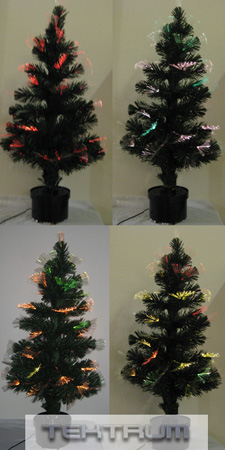 TEKTRUM 36" CHRISTMAS RAINBOW COLOR CHANGING FIBER OPTIC LIGHTS TREE FOR CHRISTMAS/HOLIDAY/PARTY