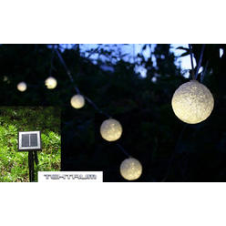 Outdoor Lighting Fixtures Sears Tektrum 41 Feet Long 24 Luminous Glow Sphere Two In One Solar String
