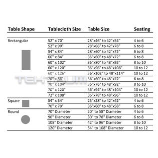 Tektrum 52 X 70 Inch X70 Rectangular Polyester Tablecloth Thick Heavy Duty Durable Fabric White Color Tektrum 52 X 70 Inch X70, What Size Tablecloth For A 70 Inch Round Table
