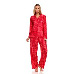 Lati Fashion 2161 Womens Sleepwear Pajamas Woman Long Sleeve Button Down set