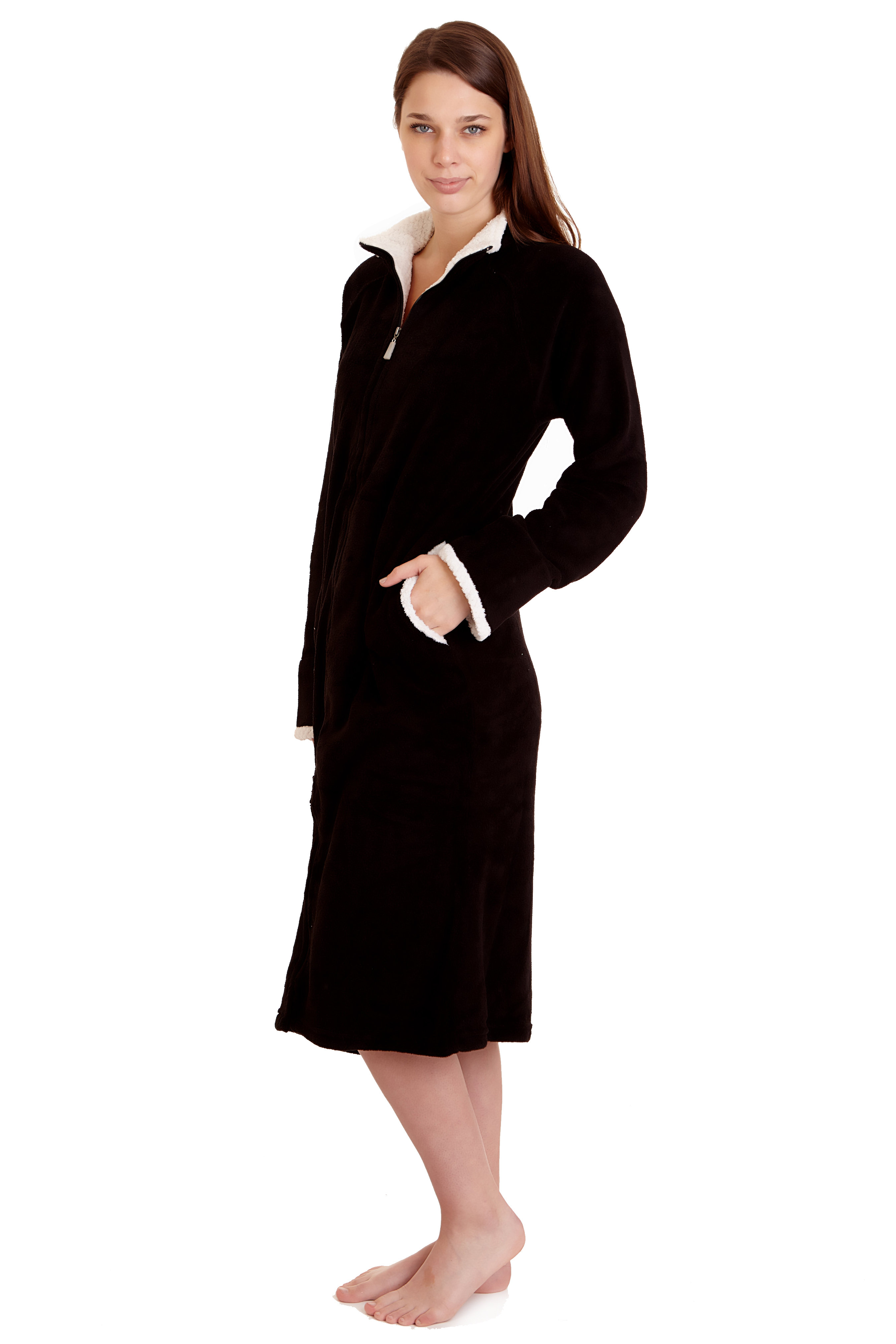 Lati Fashion 4065 Women Spa Robe Long Plush Bath Robe Super Soft Thick Warm