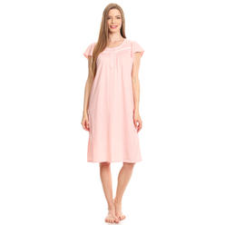 Lati Fashion 00131 Women Nightgown Sleepwear Plus Size Available Pajamas Short Sleeve Sleep Dress Nightshirt