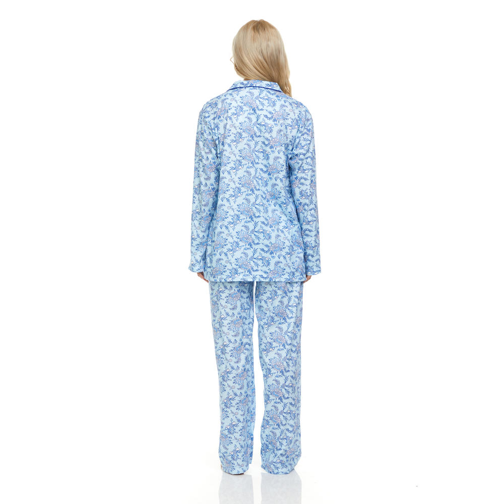 Lati Fashion 3100 Women Pajamas Set Pants and Top Long Sleeve, 2-Piece Female Pajamas Set