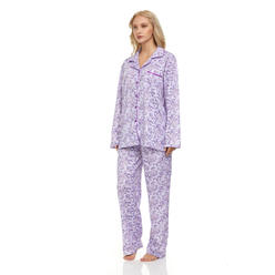 Lati Fashion 3100 Women Pajamas Set Pants and Top Long Sleeve, 2-Piece Female Pajamas Set