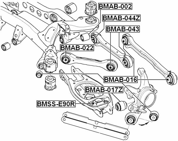 Febest 2017 Bmw X3 Suspension Knuckle Bushing