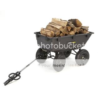 Gorilla Carts Gor866d Heavy Duty Garden Poly Dump Cart With 2 In 1