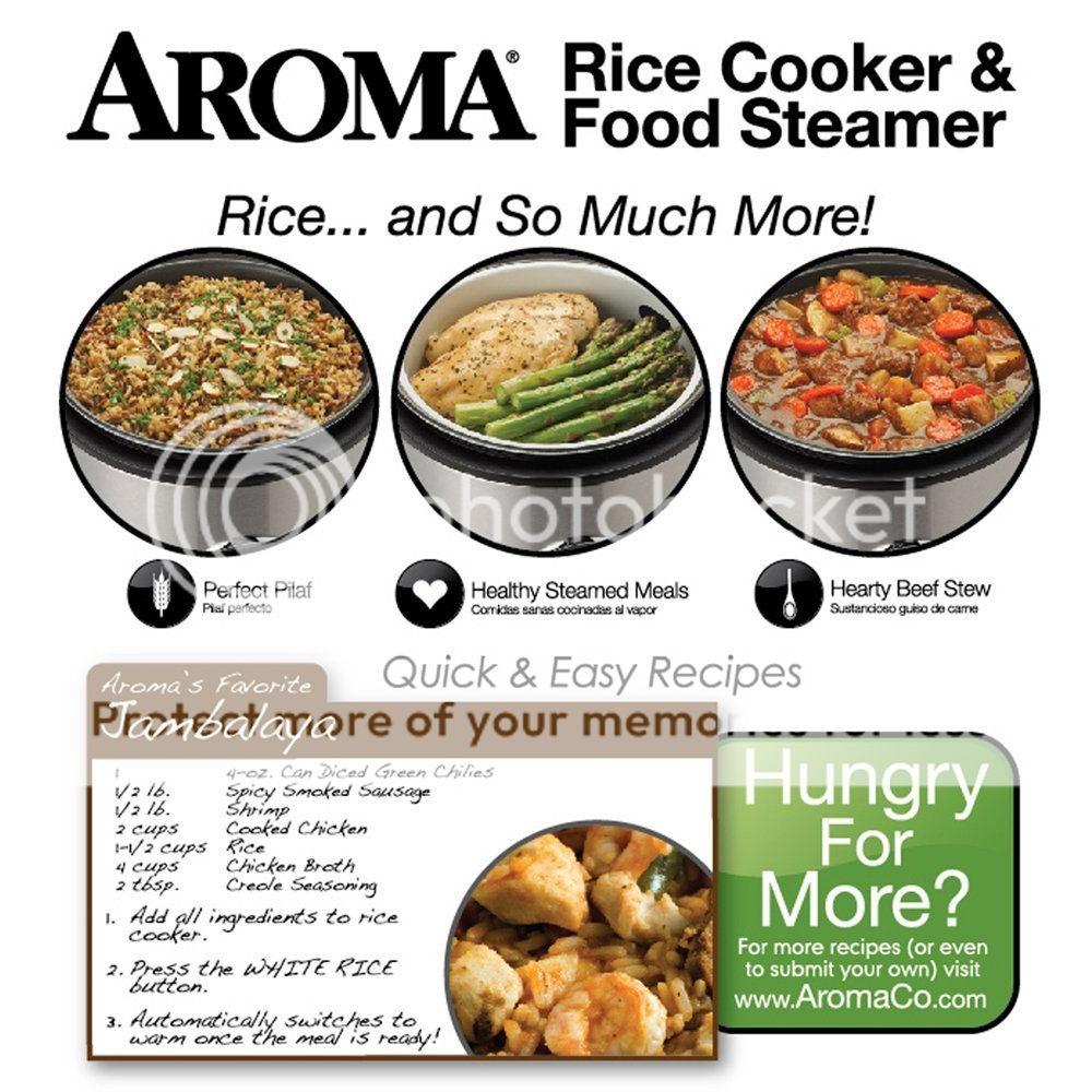 Aroma 8-Cup Rice Cooker and Food Steamer (ARC-914SBD) 