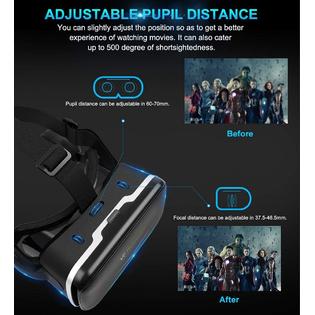 Pansonite C00167 01 Vr Headset With Remote Controller 3d Glasses Virtual Reality Headset For Games Movies Eye Care System For Iphone And Android