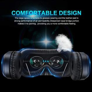 Pansonite C00167 01 Vr Headset With Remote Controller 3d Glasses Virtual Reality Headset For Games Movies Eye Care System For Iphone And Android