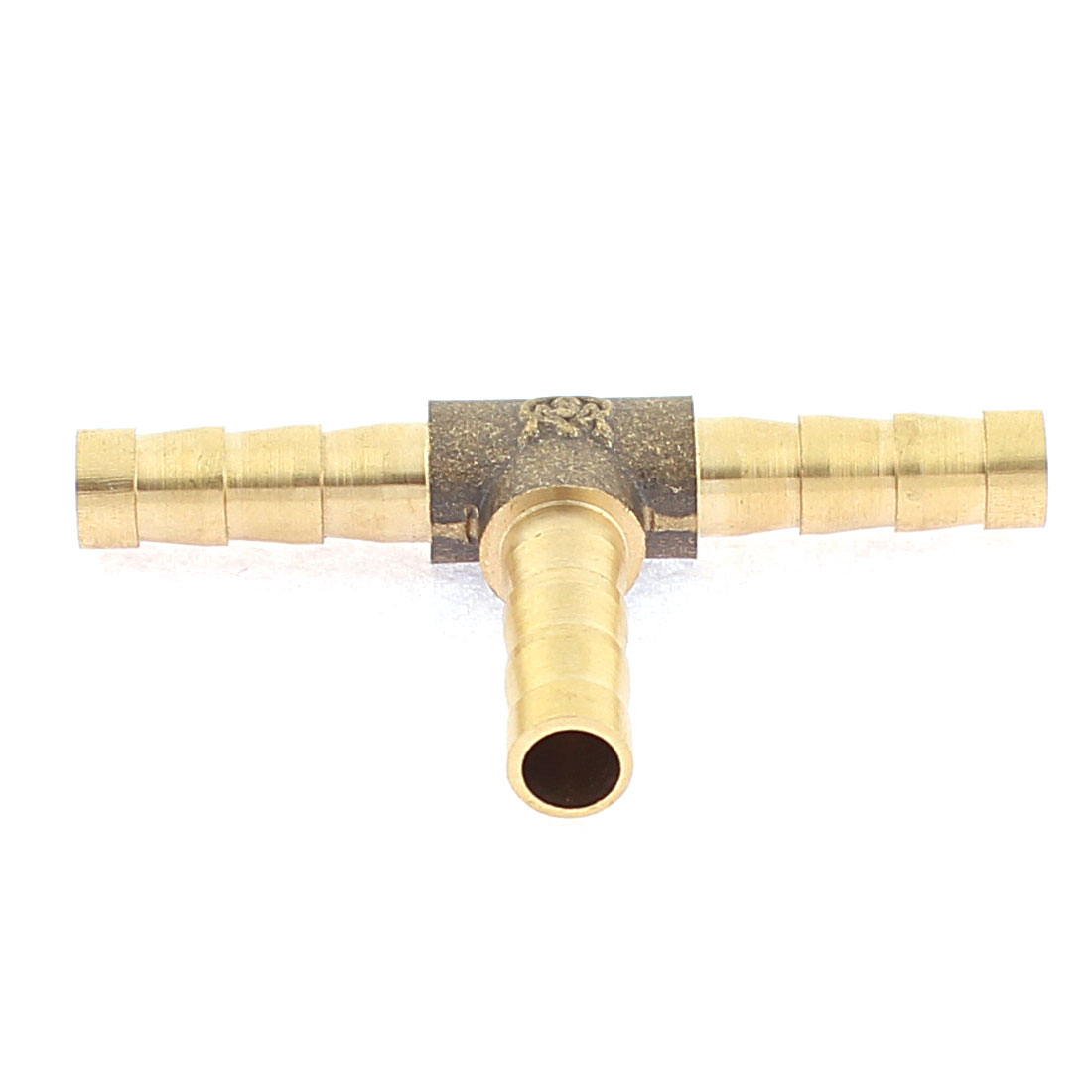 Unique Bargains 6Pcs T-Shape 3 Ways Brass Hose Barb Fitting Adapter Coupler for 6mm Pipe