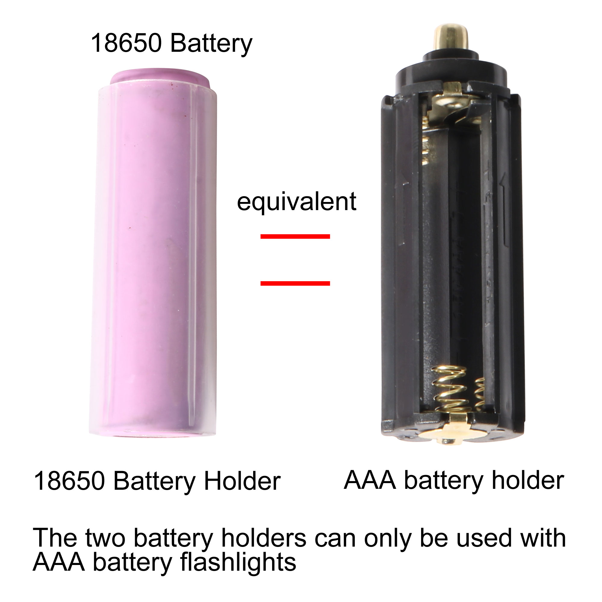Unique Bargains AAA Battery 3x1.5V Storage Adapter Case,18650 Battery Holder Converter 8 Set