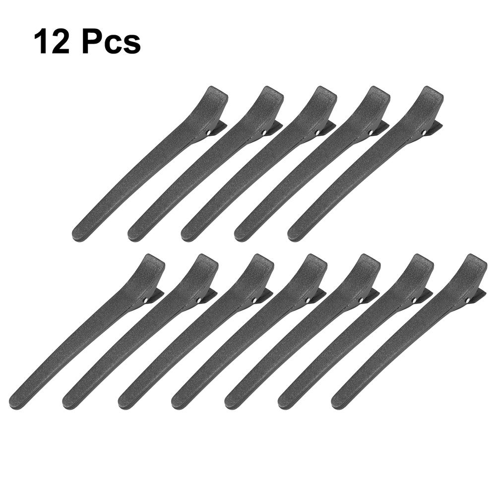 Unique Bargains 12pcs Non-slip Hair Clips Alligator Clips with Non-slip Grip for Styling Sectioning Hair Styling Easy Styling Thick and Thin