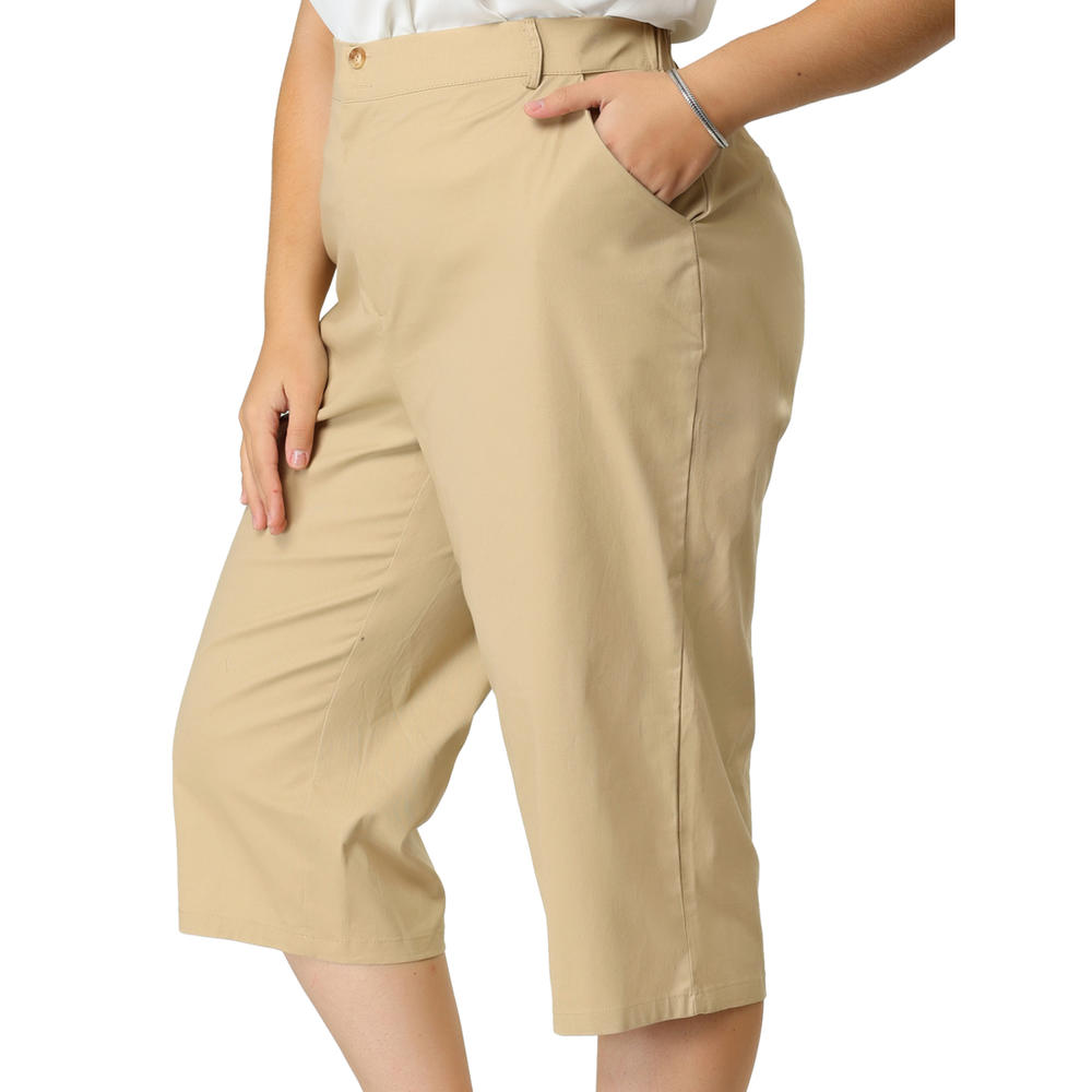 Unique Bargains Women S Plus Size Capri Zip Off Pants Unique Bargains Women S Plus Size Capri Zip Off Pants
