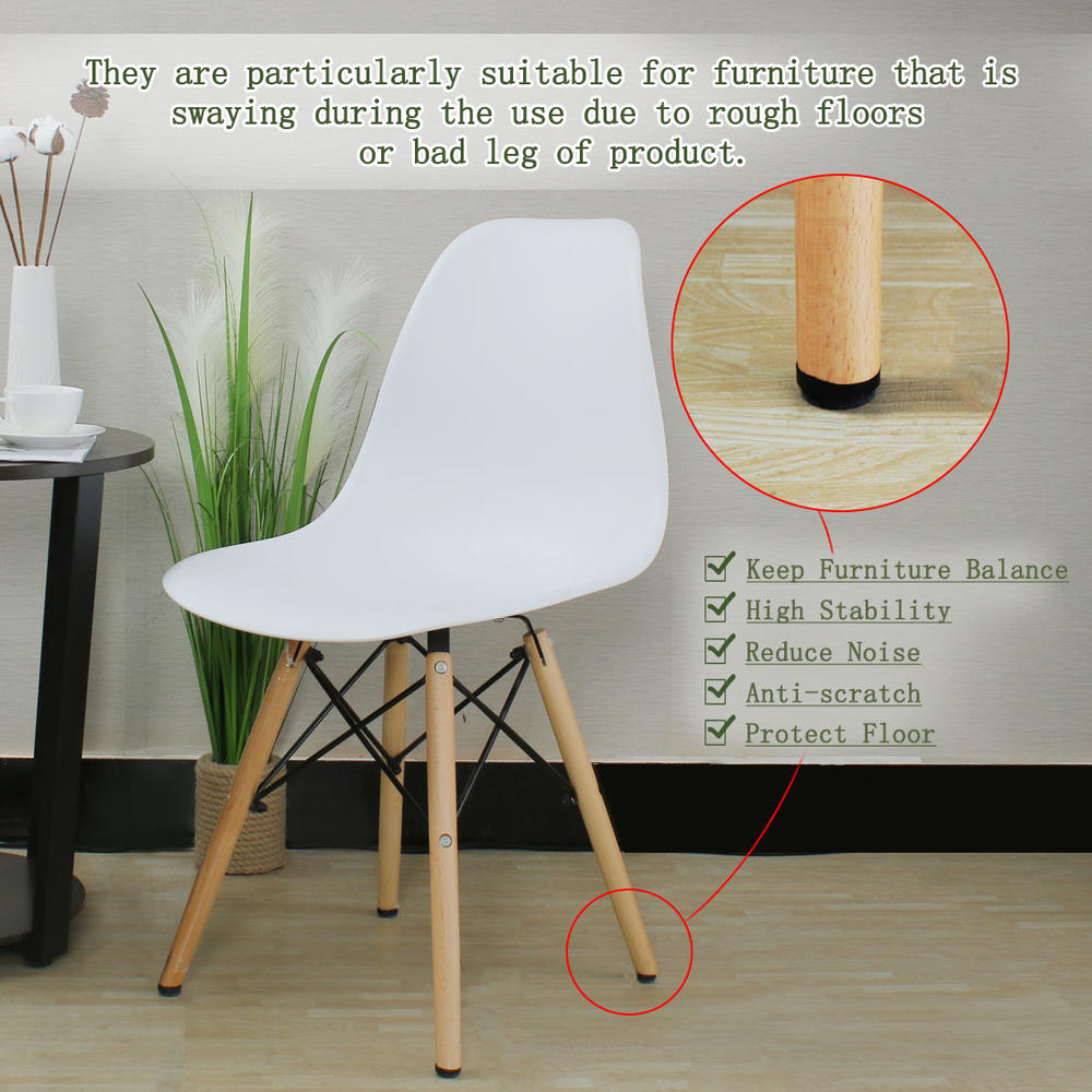 Unique Bargains M6 x 20 x 25mm Furniture Glide Leveling Feet Floor Protector for Desk Leg 100pcs