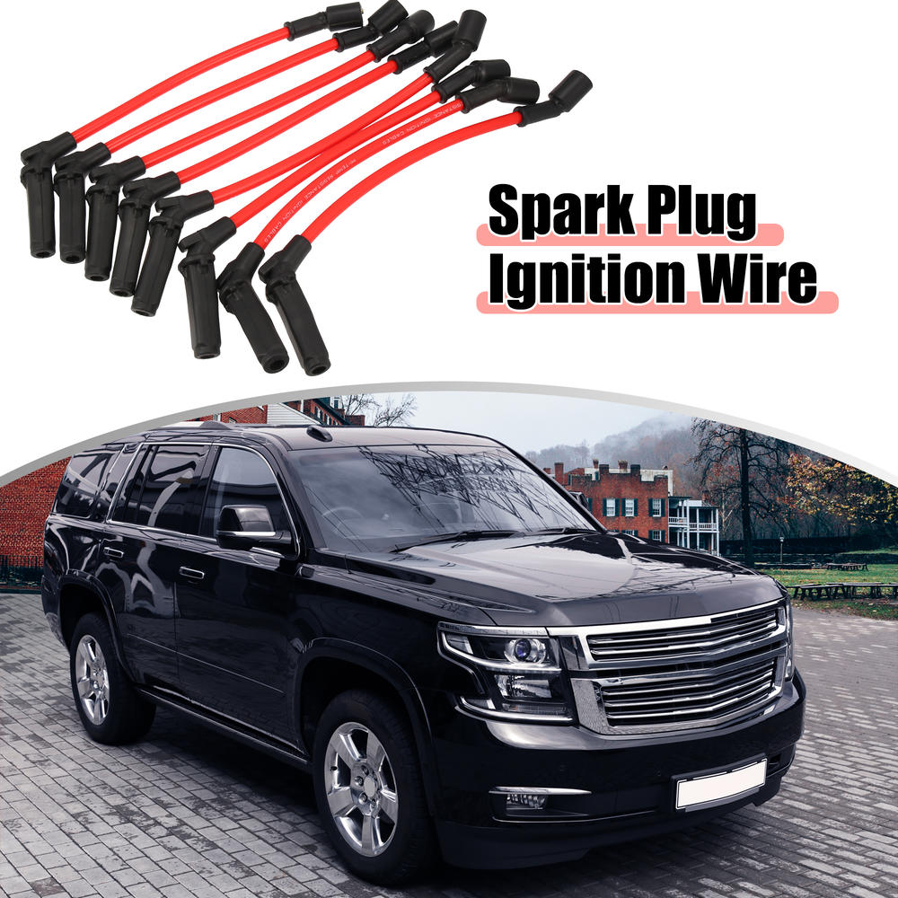 Unique Bargains 8pcs 10.5mm Spark Plug Ignition Wire for GMC Sierra 3500 for Pontiac for Hummer