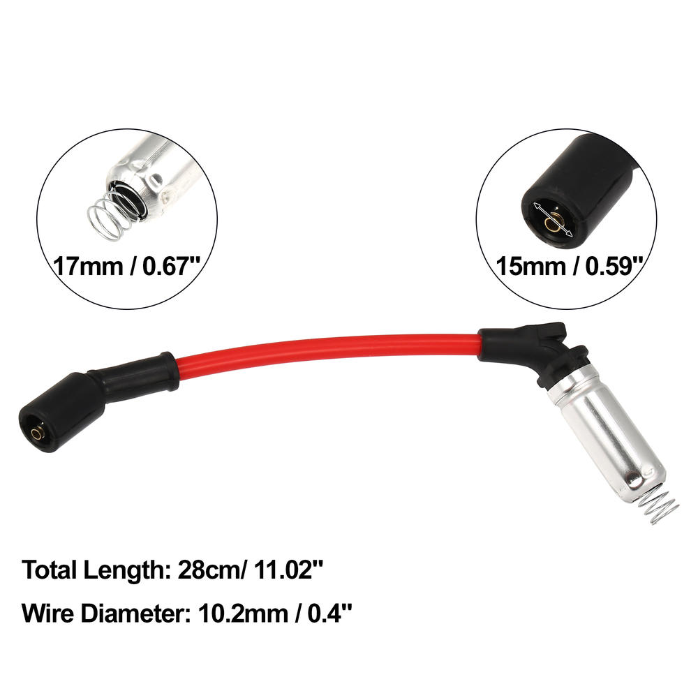 Unique Bargains 8pcs 10.2mm Spark Plug Ignition Wire for GMC Sierra 3500 01-06 for Pontiac G8