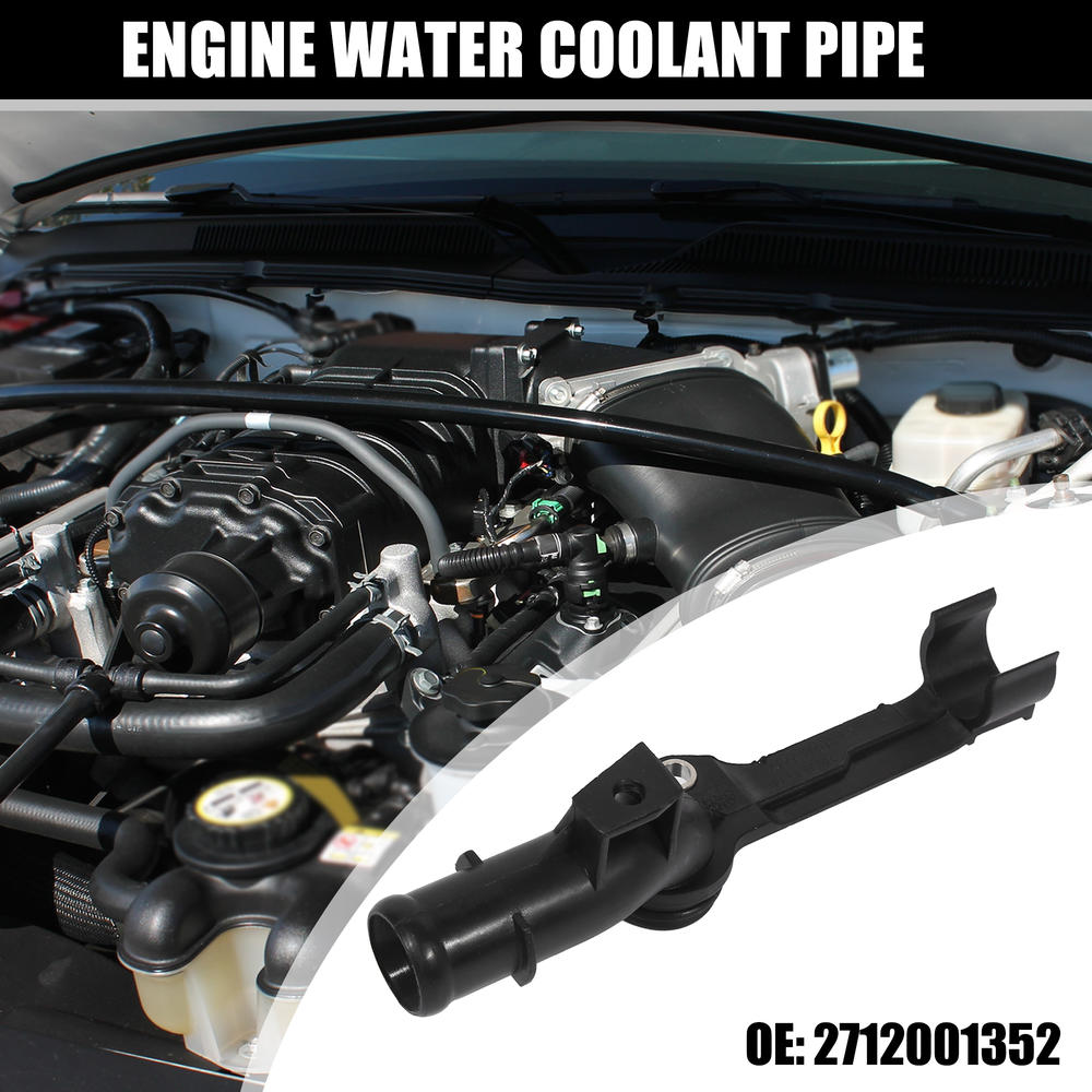 Unique Bargains Engine Water Coolant Pipe 2712001352 for Mercedes-Benz C230 2003-2005 Plastic