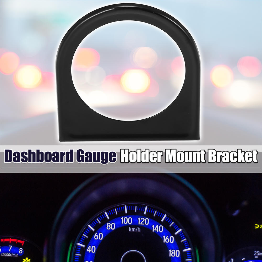Unique Bargains 52mm 2" Single 1 Hole Dashboard Gauge Holder Pod Car Meter Mount Bracket Black