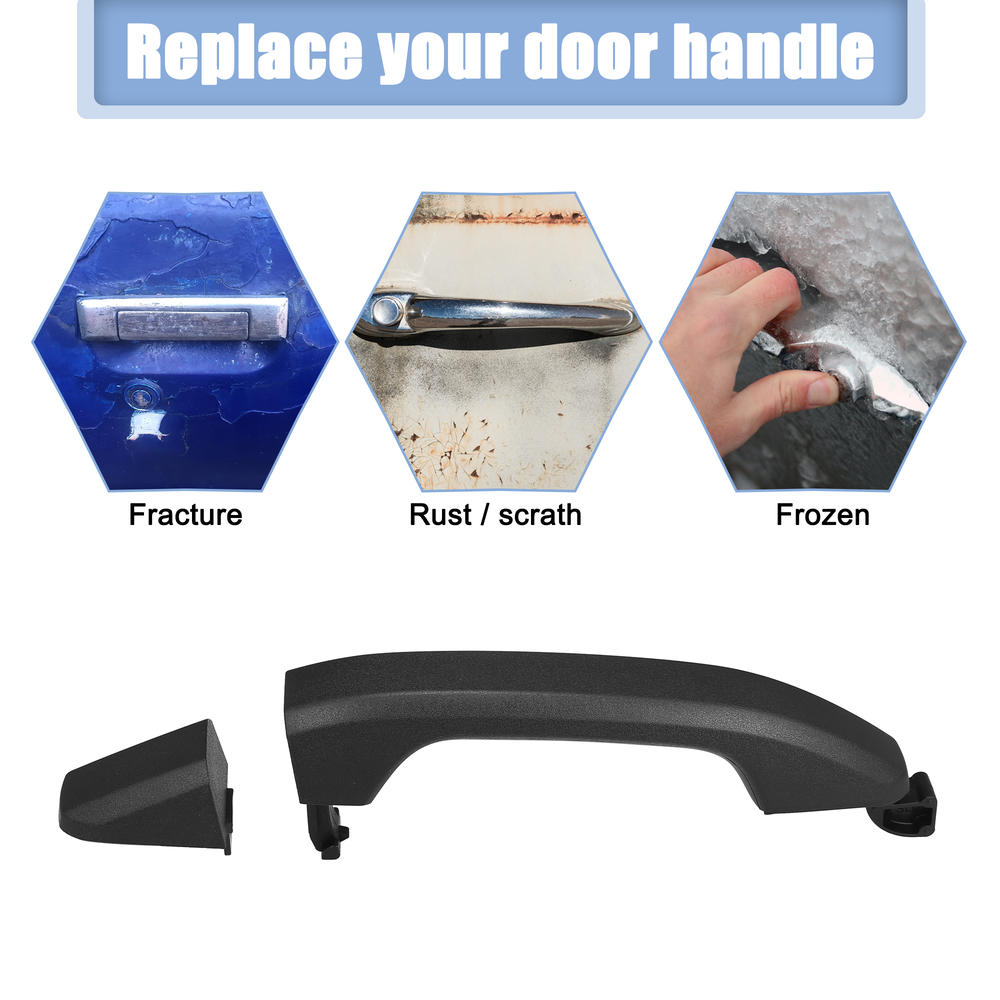 Unique Bargains Front Rear Exterior Door Handle Kit for GMC Sierra 1500 14-19 22929464 22929412