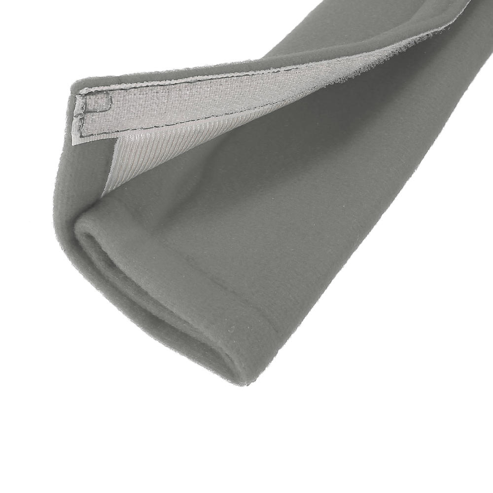 Unique Bargains 4 Pcs Flannel Car Shoulder Seatbelt Pad Covers Universal Gray 23x6cm