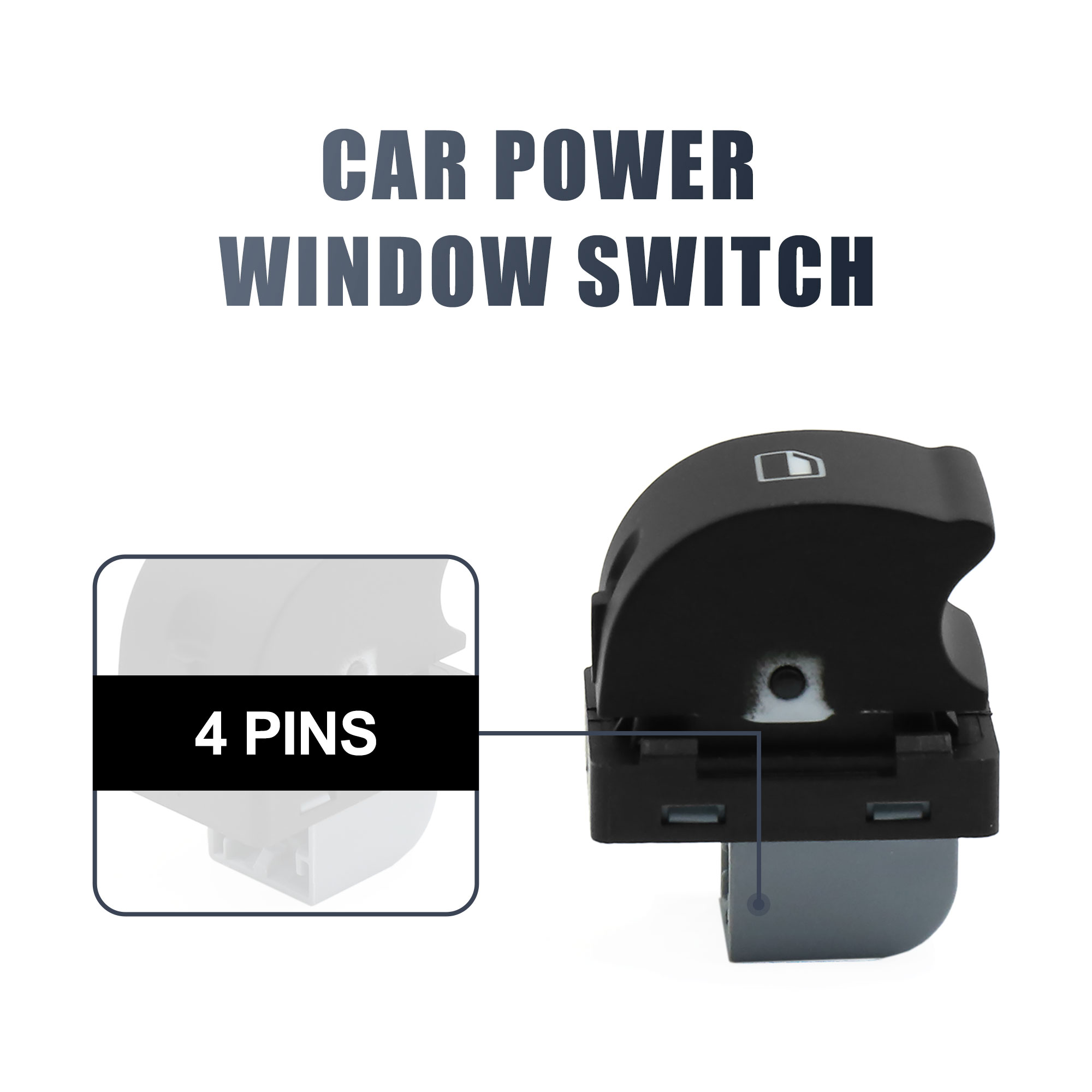 Unique Bargains Power Window Switch Passenger Side 8E0959855 for Audi A4 B6 02 03 04 05 08