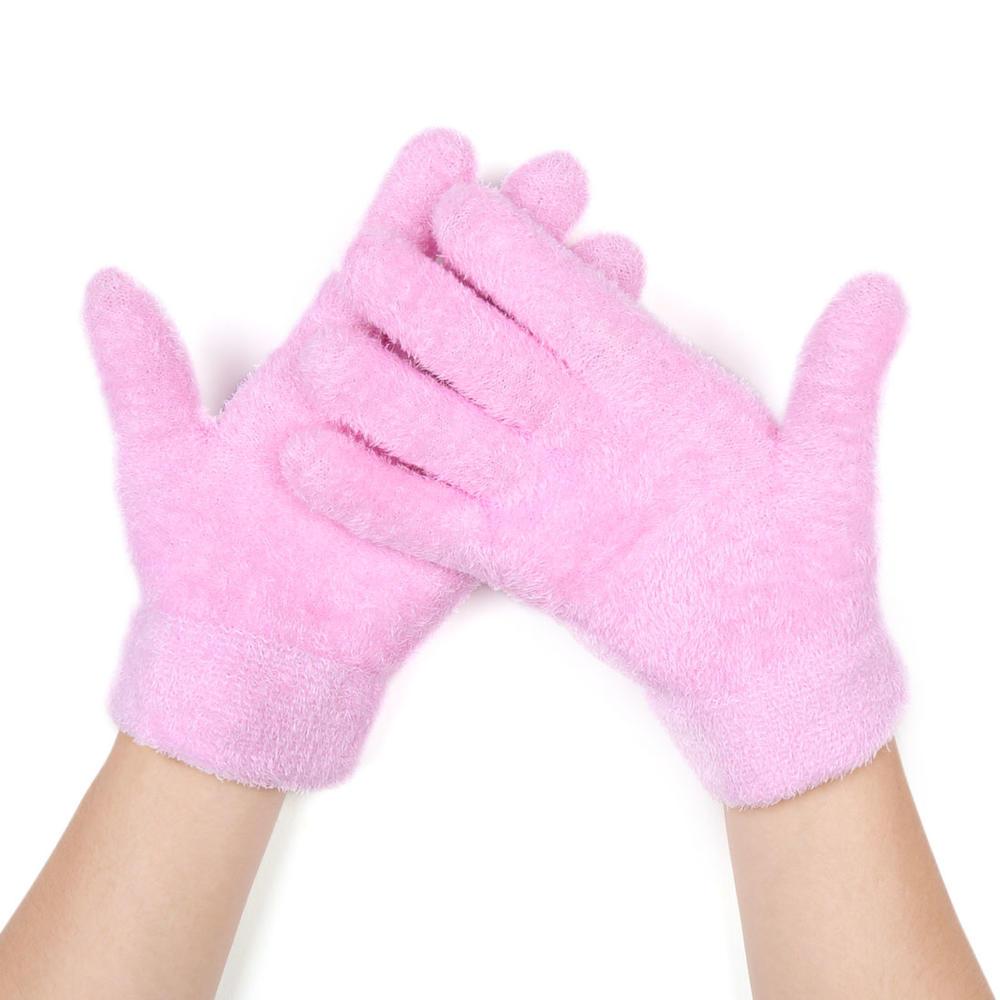 Unique Bargains 1 Pair Soften Exfoliating Moisturising Hand Care Treatment Gel Gloves Pink