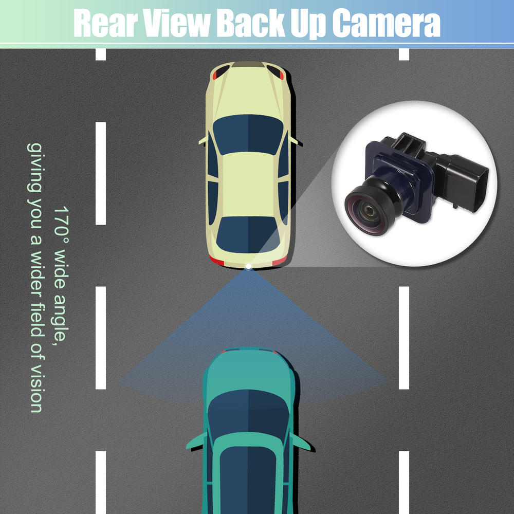 Unique Bargains Car Rear View Backup Parking Camera EB5Z-19G490-A for Ford Explorer 2011-2015