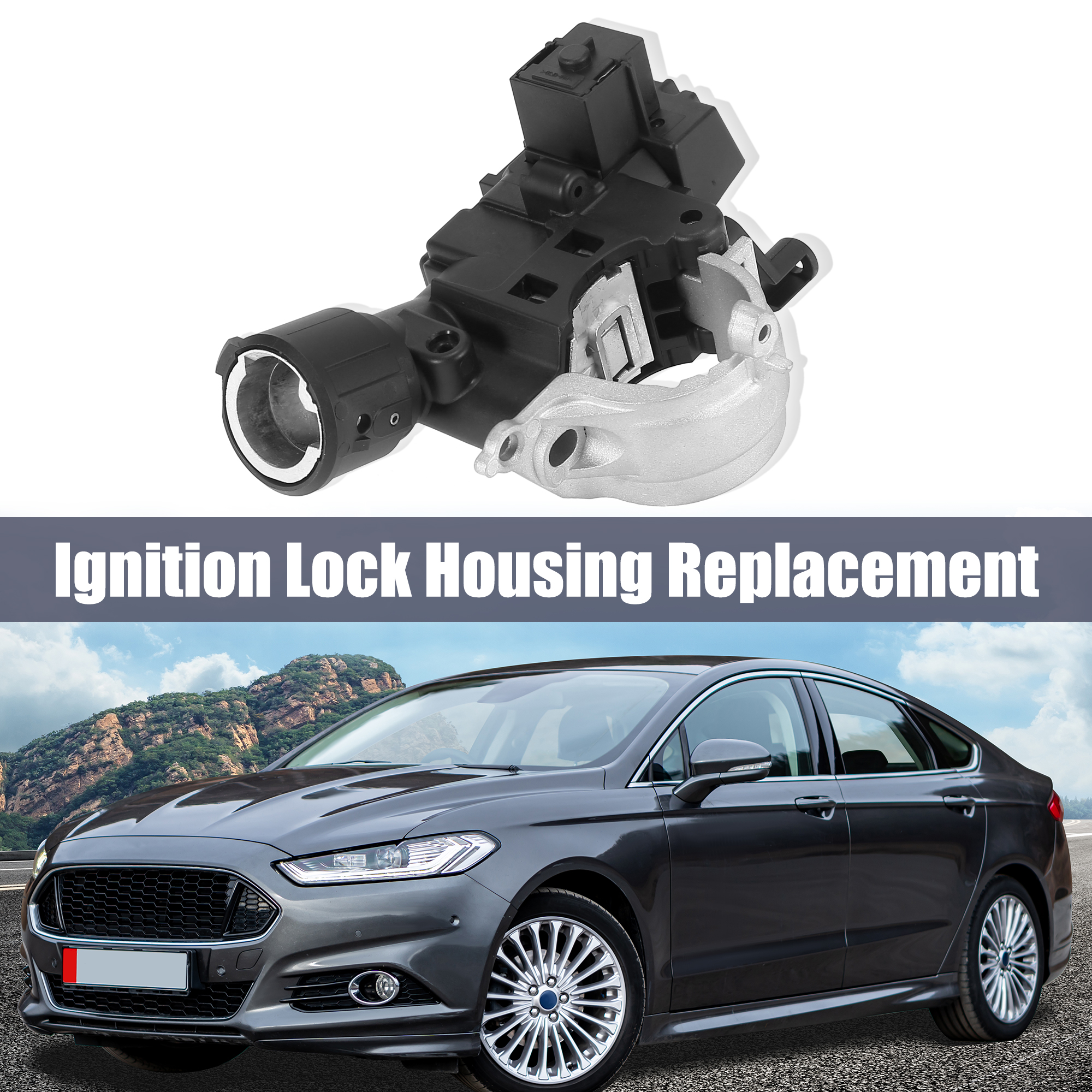 Unique Bargains Ignition Lock Housing Lock Flange 9L8Z3511A for Ford Focus for Ford Escape 08-11