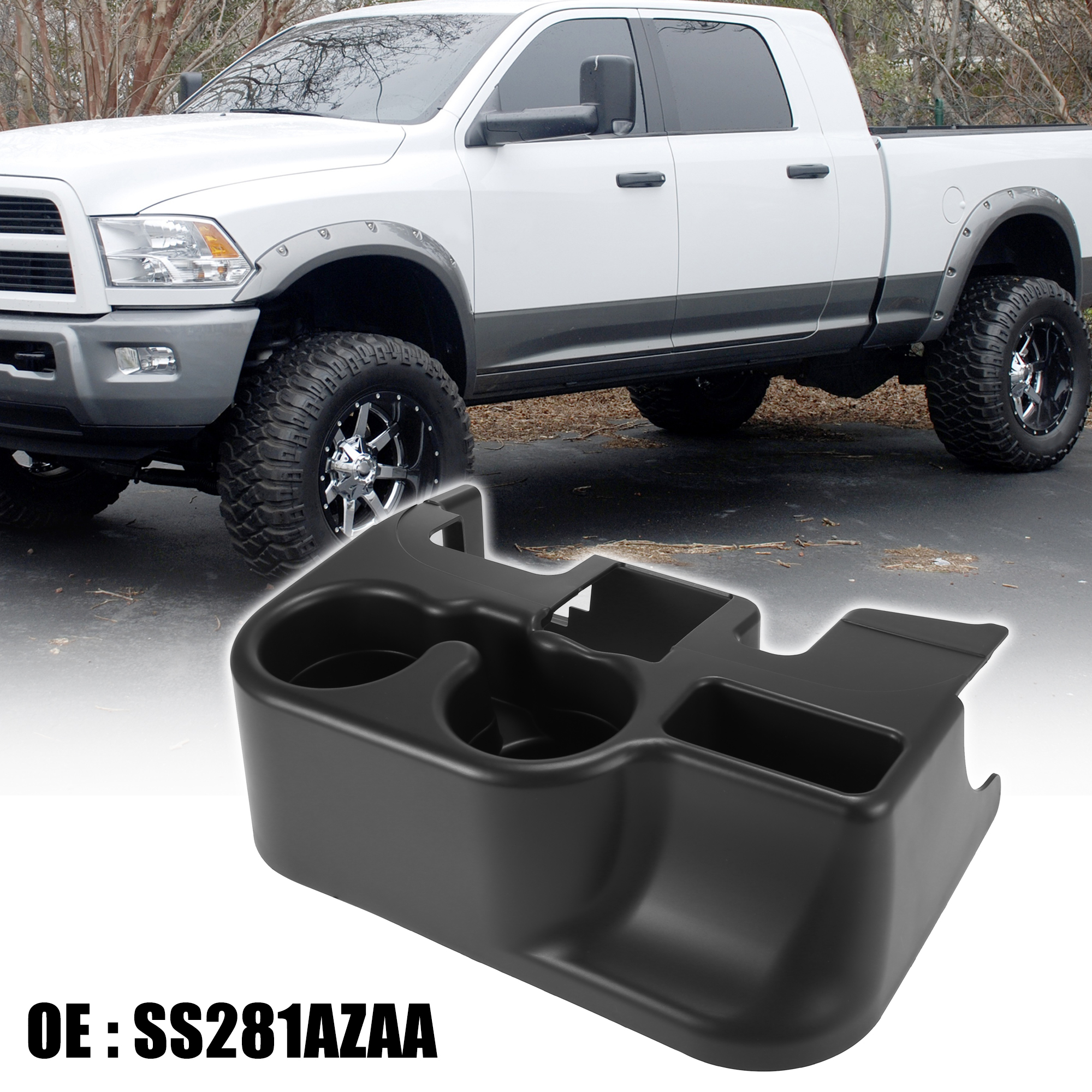 Unique Bargains Center Console Cup Holder for Dodge for Ram 1500 2500 3500 2003-2010 SS281AZAA
