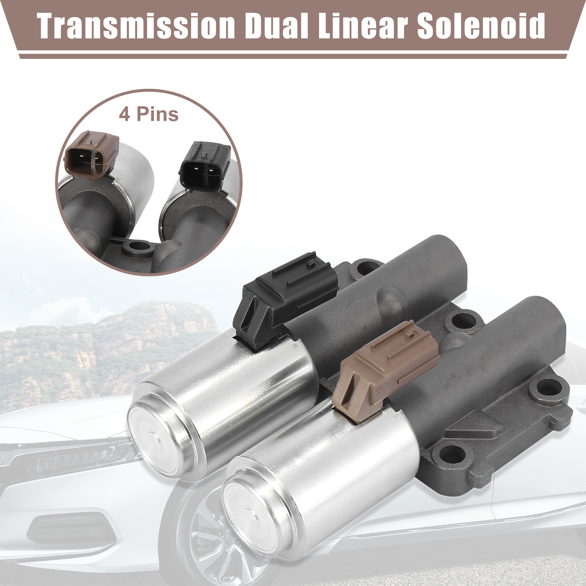 Unique Bargains Transmission Dual Linear Solenoid Valve for Honda Accord CR-V for Acura TSX RSX
