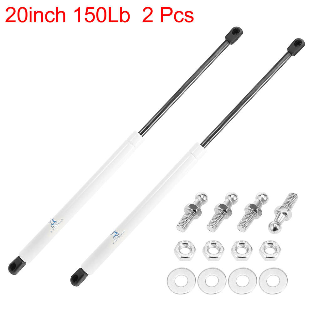 Unique Bargains 2pcs 20inch 150Lb White Universal Gas Spring Shock Lift Supports for RV Car Boat