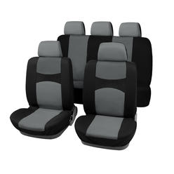 Unique Bargains Universal Fit Full Set Car Seat Cover Kit Seat Protector Pad for SUV Black Gray