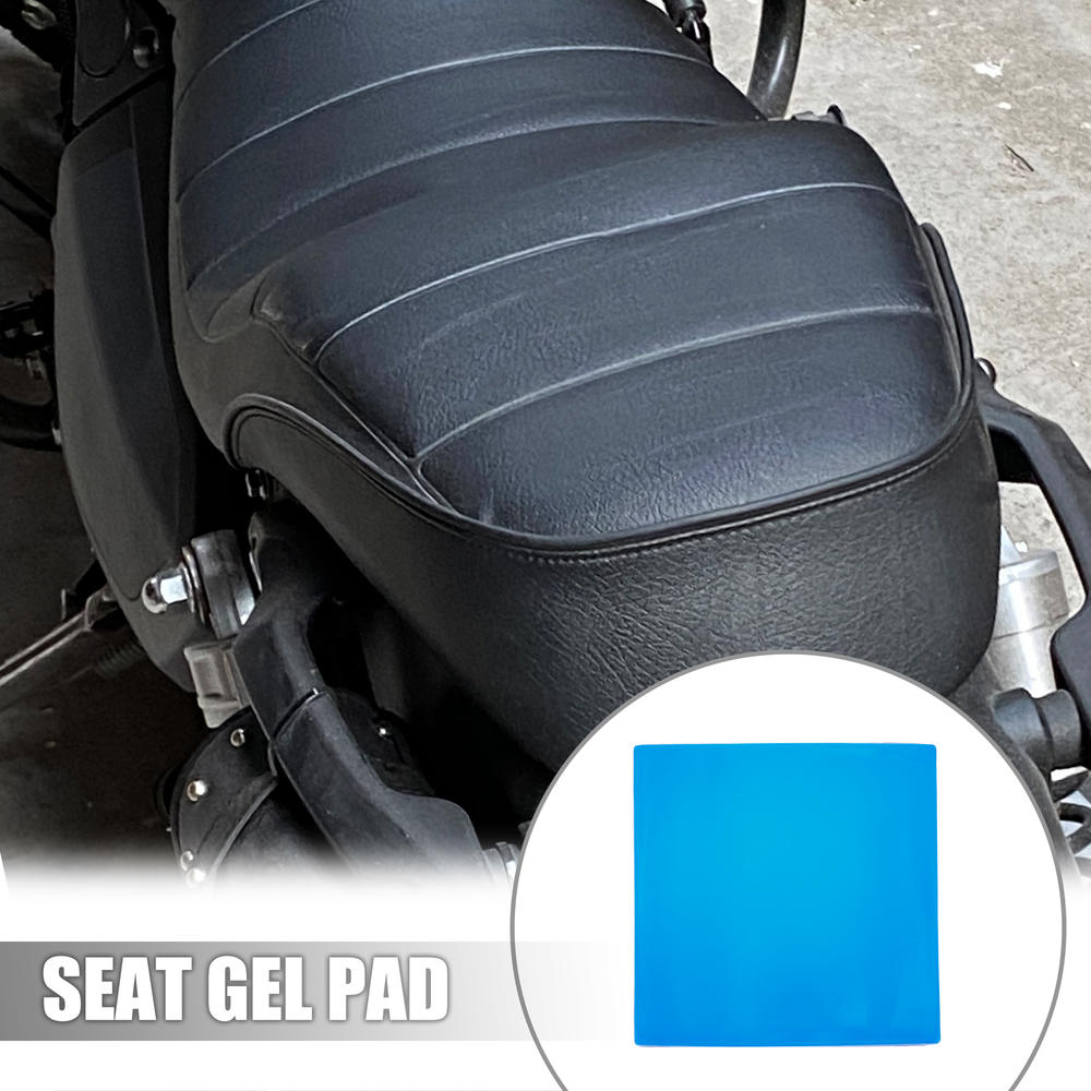 Unique Bargains 45x45x2cm Motorcycle Seat Gel Pad Shock Absorption Mat Soft Cushion Blue