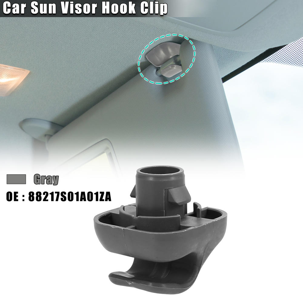 Unique Bargains Gray Car Sun Visor Hook Clip Retainer 88217S04003ZA for Honda Civic 1996-2008
