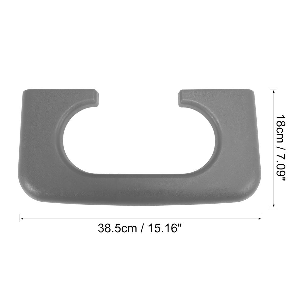 Unique Bargains Fit for Ford F250 F350 1999-2010 Center Console Cup Holder Armrest Pad Gray