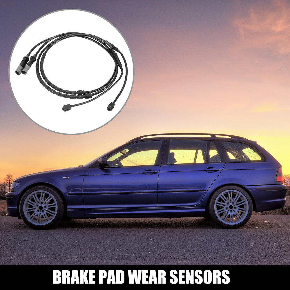 Unique Bargains 2pcs Car Rear Brake Pad Wear Sensor 2 Pins for BMW X6 X5 2011-2016 34356792571