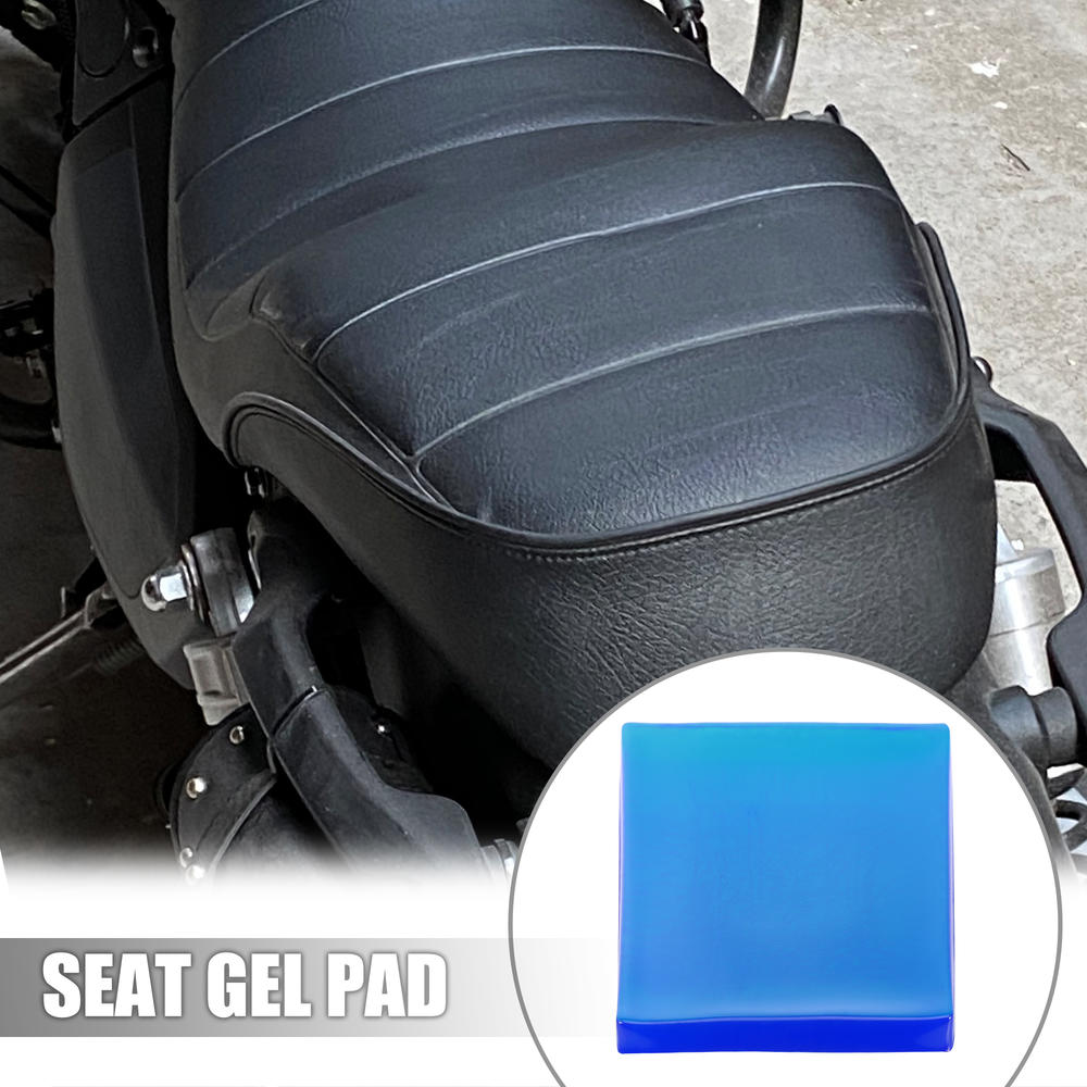 Unique Bargains 35x35x2cm Motorcycle Seat Gel Pad Shock Absorption Mat Comfortable Cushion Blue