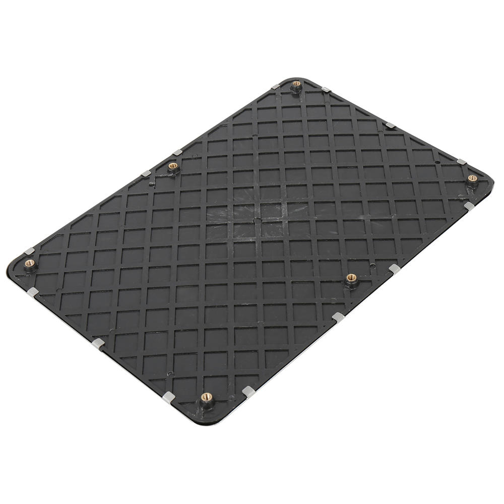Unique Bargains Universal Floor Carpet Mat Plate Foot Rest Pedal Pad Stainless Steel