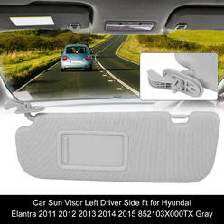 Unique Bargains Car Sun Visor Left Drive Side Gray for Hyundai Elantra 2011-2015 852103X000TX