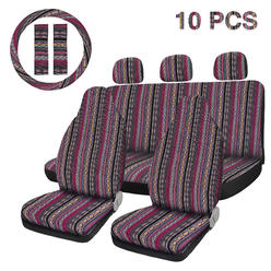 Unique Bargains 10pcs Universal Seat Covers Saddle Blanket Seat Cover fit for Car SUV Truck