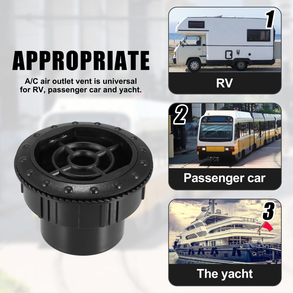 Unique Bargains 4Pcs Rotating AC Air Outlet Vent Ceiling Fits for RV Bus Yacht 70mm 60mm 46mm