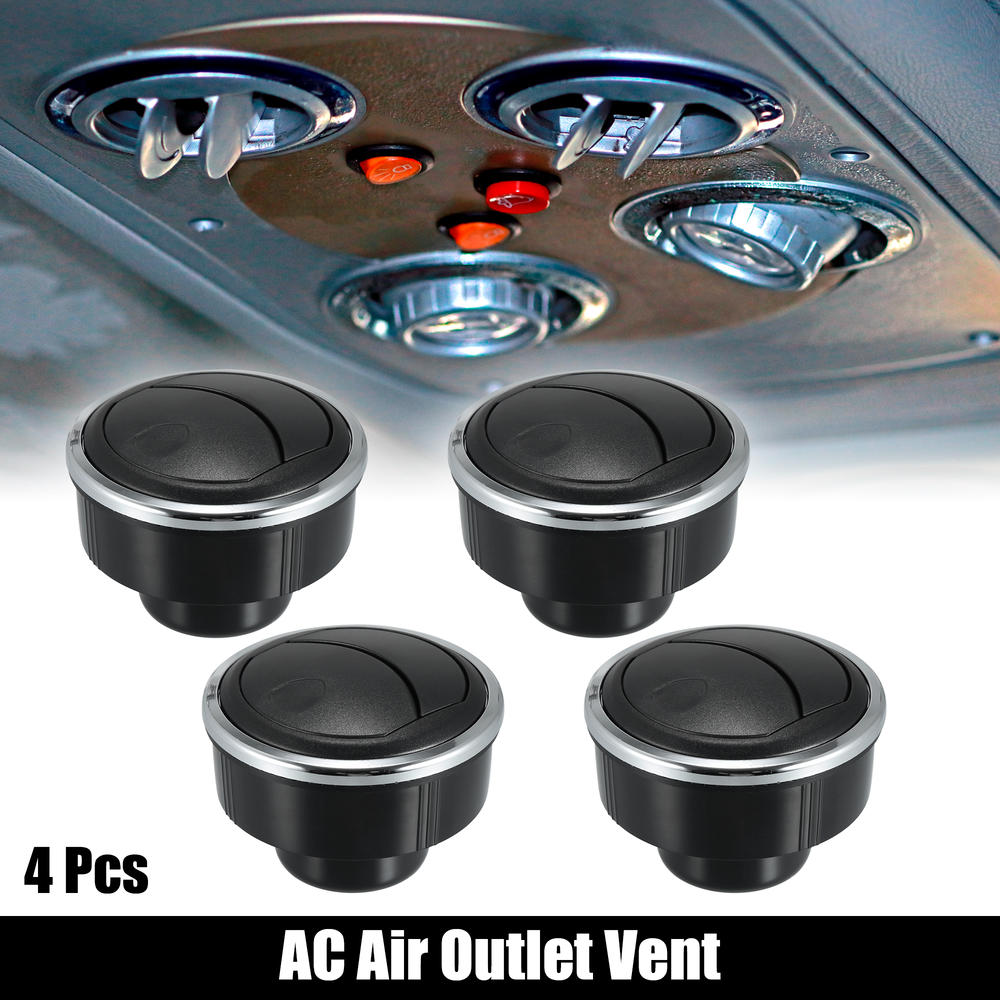 Unique Bargains 4Pcs Rotating AC Air Outlet Vent Louvered Knob for RV Bus Yacht 84mm 70mm 47mm