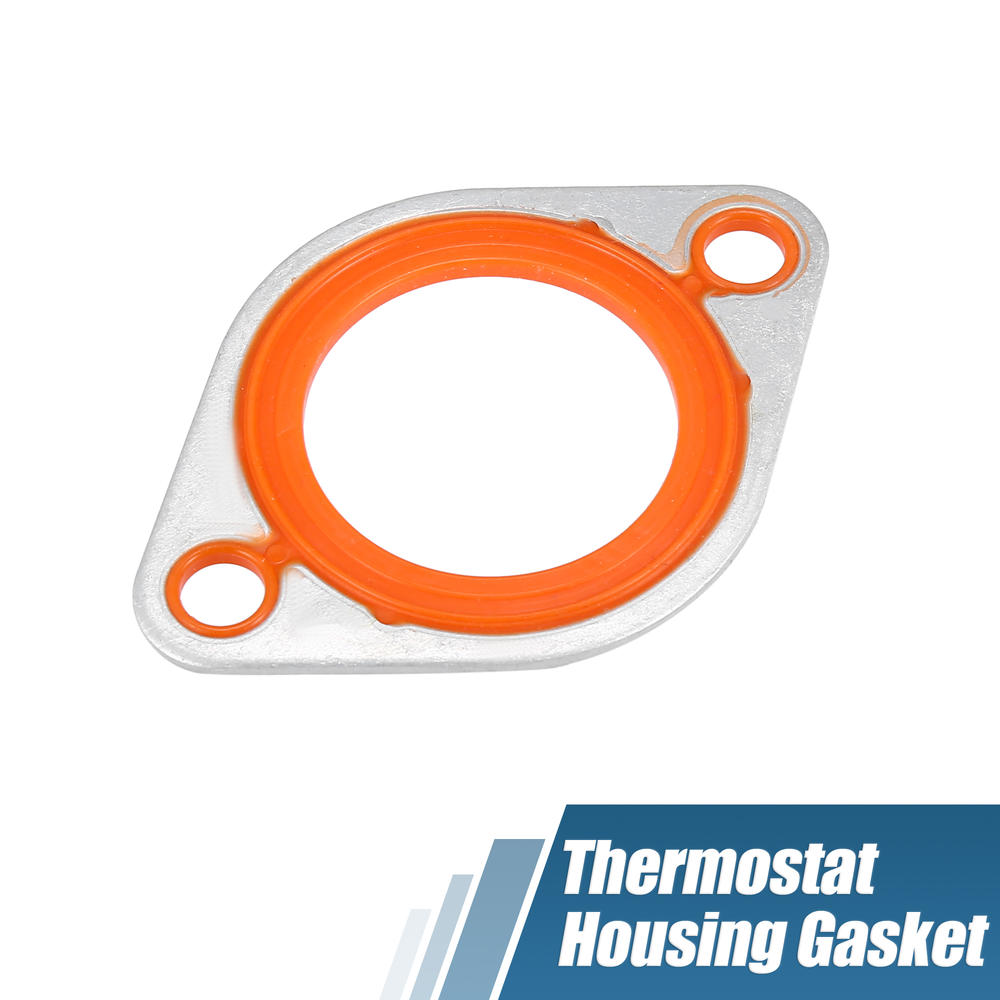 Unique Bargains Aluminum Silicone Thermostat Water Neck Housing Gasket Seal for Chevy SBC BBC