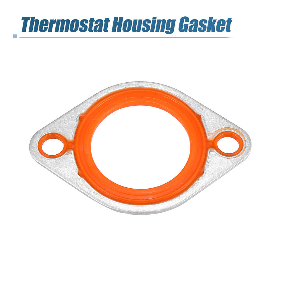 Unique Bargains Aluminum Silicone Thermostat Water Neck Housing Gasket Seal for Chevy SBC BBC