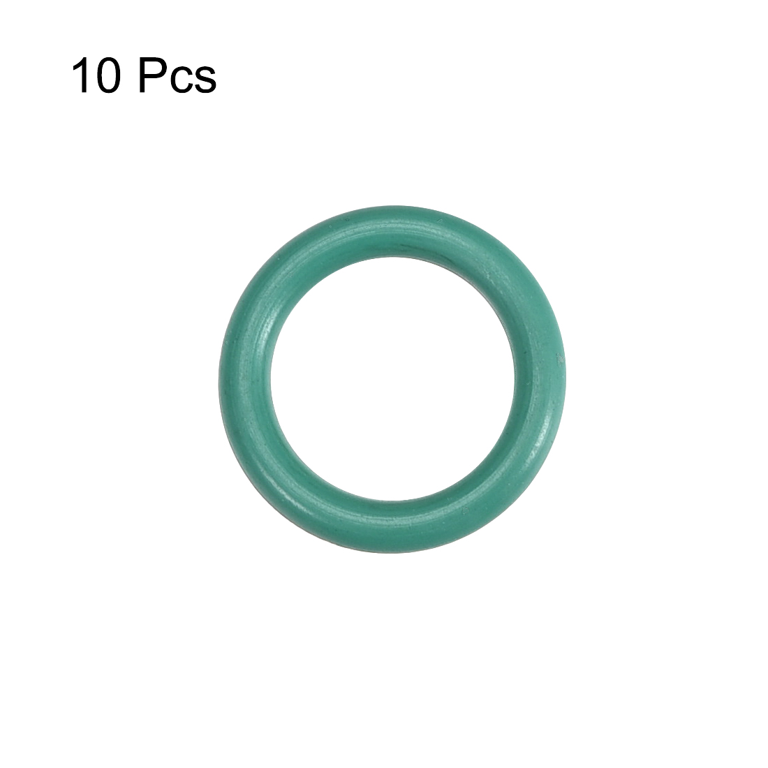 Unique Bargains Fluorine Rubber O Rings, 13mm OD, 9.2mm ID 1.9mm Width, Seal Gasket Green 10Pcs
