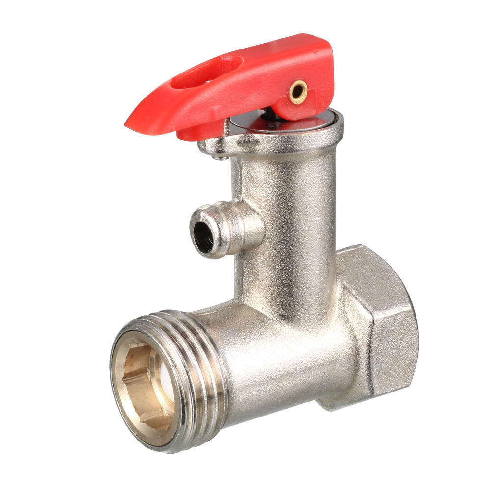 Unique Bargains Electric Water Heater 1/2BSP Male Thread Safety Pressure Relief Valve 0.75Mpa