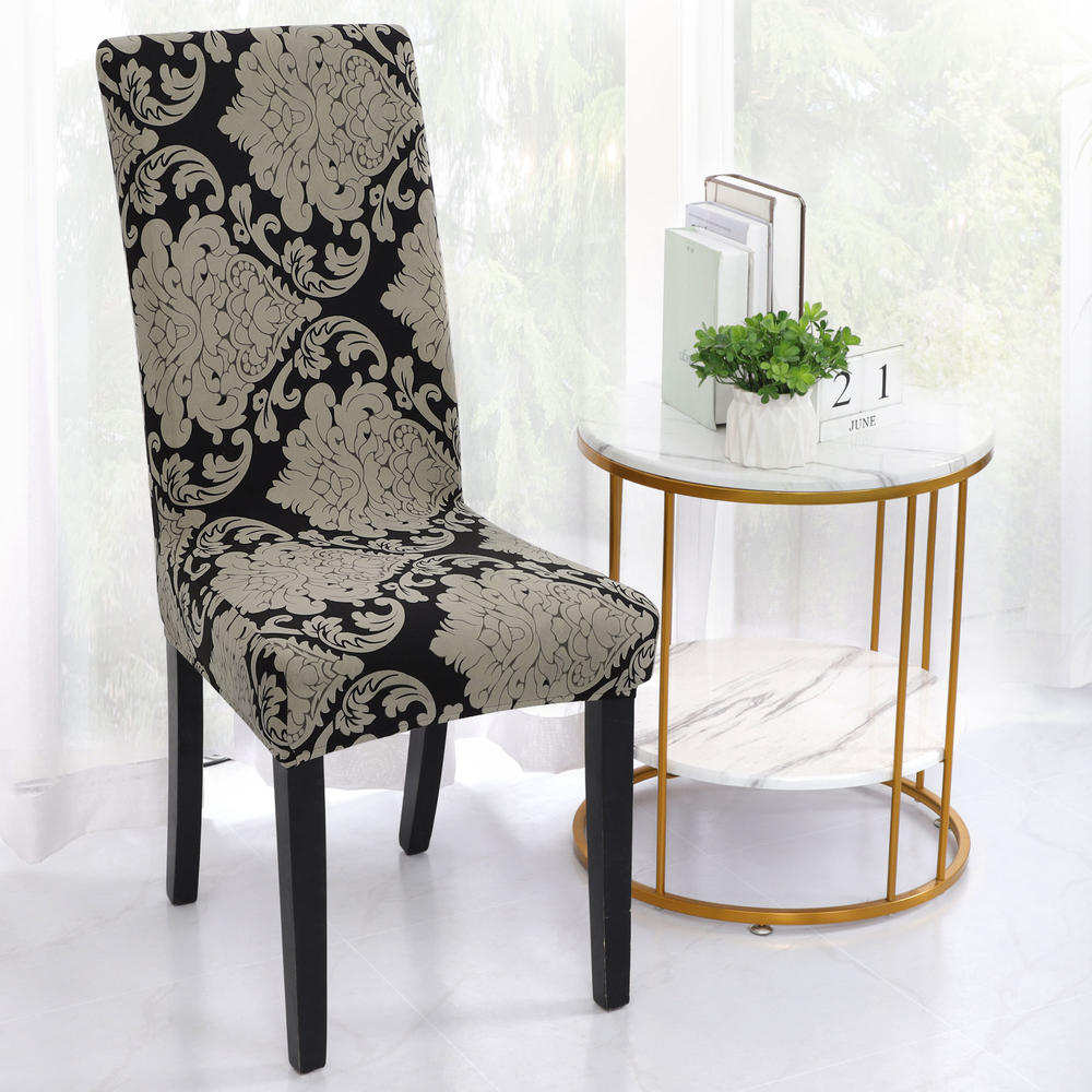 Unique Bargains Dining Chair Cover Stretch Stool Slipcover Chair Seat Protector (M)