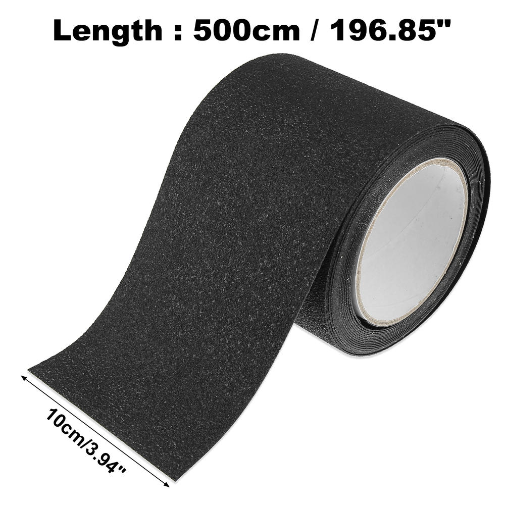 Unique Bargains Door Edge Guard Sticker for Car Sill Threshold Wrap Film Black 10cm x 5 Meter