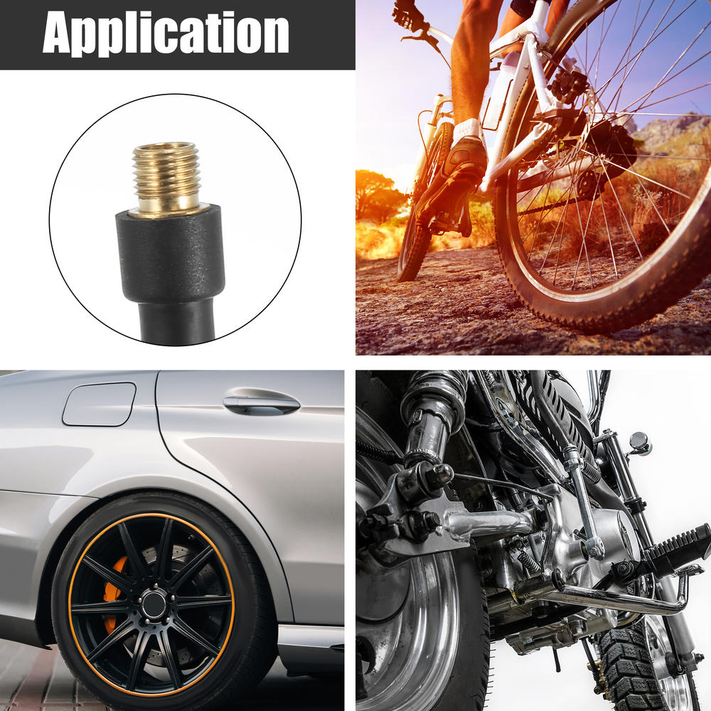 Unique Bargains 200 cm Car Tire Air Inflator Hose Adapter Extension Hose Quick Connect